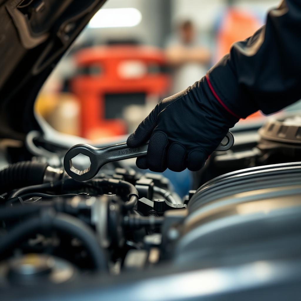 Werkzeuge in der Kfz-Werkstatt V-Motors 24